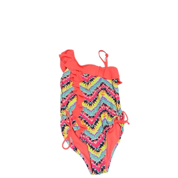 Justice One Piece Swimsuit size 5 tie dye - Picture 1 of 4